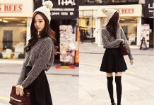 Mẫu chân váy xòe màu đen mặc với áo gì phù hợp nhất? các cách phối đồ với chân váy maxi