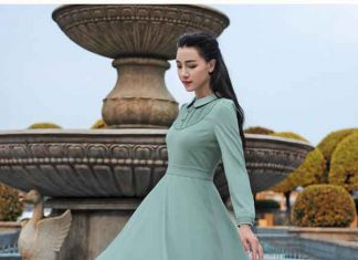 Các mẫu váy đầm Vintage cổ điển đẹp phong cách sang trọng dam-vintage