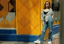 Cách phối quần Jean với giày thể thao cho bạn nữ thêm cá tính Phối quần jean rách với giày thể thao