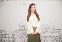 Lý Nhã Kỳ trẻ trung như thiếu nữ 18 khi diện trang phục truyền thống của Ru-ma-ni Lý Nhã Kỳ