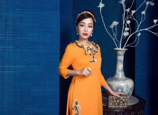 Các mẫu áo dài truyền thống cổ tròn đẹp và thời trang nhất Áo dài cổ tròn 2