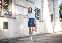 Cách mặc váy đi giày thể thao khiến chàng không thể rời mắt Cách mặc váy đi giày thể thao khiến chàng không thể rời mắt