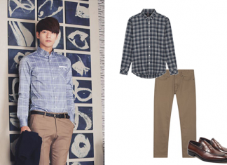 Cách phối đồ với áo sơ mi caro nam cá tính mạnh mẽ nhất Cách phối đồ với áo sơ mi caro nam : dùng với quần kaki