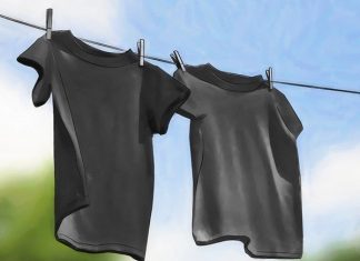 Thủ thuật tự chế thuốc nhuộm vải màu đen đơn giản Sau khi làm xong cách nhuộm vải màu đen tại nhà bạn hãy đem quần áo đi phơi