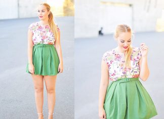 Chân váy cho người béo lùn chân to trở nên thon gọn mi nhon hơn Váy cho người béo lùn chân to : váy xếp ly dáng xèo