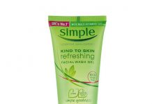 Review sữa rửa mặt Simple Kind To Skin refreshing facial wash gel Sữa rửa mặt Simple Kind To Skin refreshing facial wash gel
