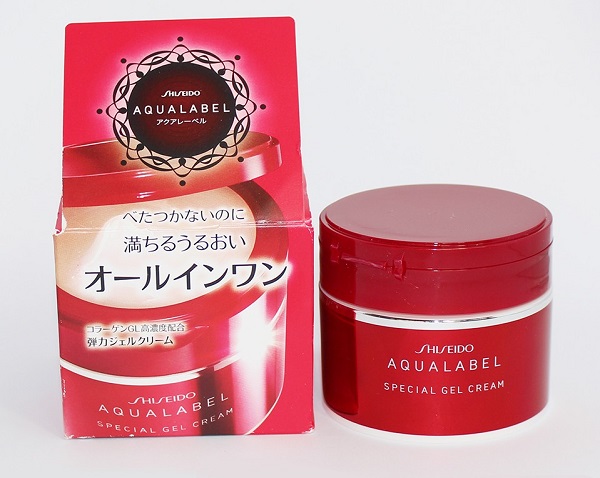 Kem chống lão hóa da tuổi 50 - Shiseido Aqualabel Special Gel Cream đỏ