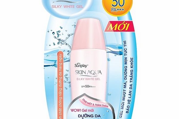 Rohto Sunplay Skin Aqua Silky White Gel SPF 50+ PA+++