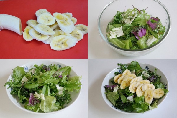 Thực đơn giảm cân với chuối chế biến thành salad