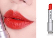 Son Shu 570 – màu đỏ cam trẻ trung, hút mọi ánh nhìn Son Shu 570