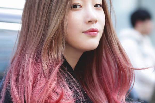 Màu tóc ombre hồng