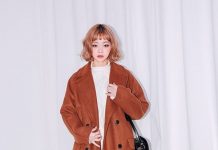 Những típ để diện thời trang áo dạ Hàn Quốc thật trending