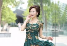 Những mẫu váy đầm bầu yếm công sở cho mẹ bầu tự tin