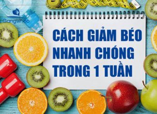 Mẹo giảm cân nhanh trong 1 tuần khoa học, an toàn
