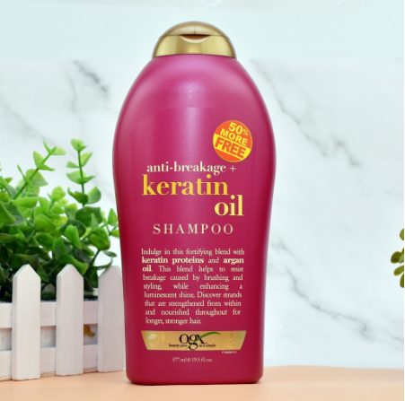 Dầu gội Biotin màu hồng- Biotin Keratin Oil Anti – Breakage