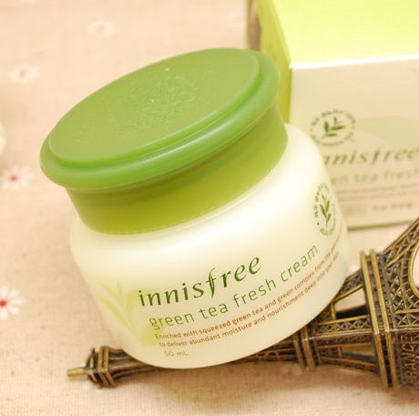 Kem dưỡng ẩm cho da khô Innisfree Green Tea Fresh Cream