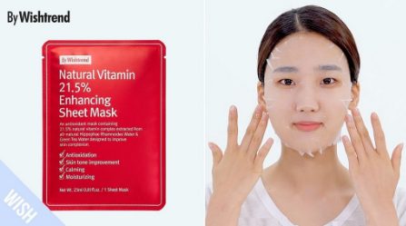 Mặt nạ giấy trắng da By Wishtrend Natural Vitamin 21.5 Enhancing Sheet Mask